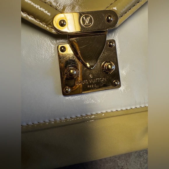 LOUIS VUITTON Vernis Cruise line Sac Picolour Hand Bag Beige/yellow - Picture 10 of 14